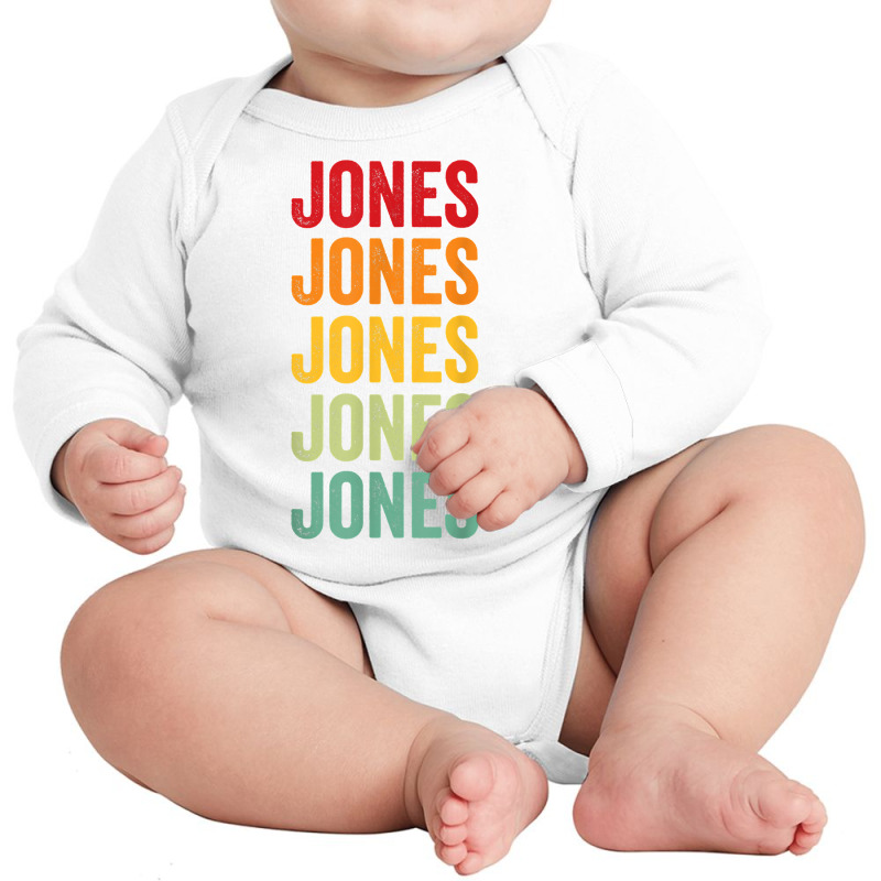 Jones County, Mississippi, Rainbow Text Design T Shirt Long Sleeve Baby Bodysuit by atereldoegevbm | Artistshot