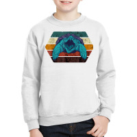 Snapping Turtle Retro Reptile Lover Sea Animal Snap Turtle T Shirt Youth Sweatshirt | Artistshot