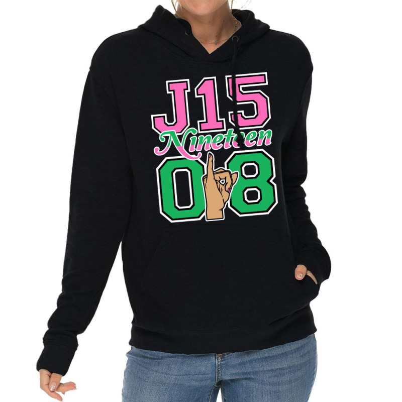 J15 Nineteen 08 Founder's Day Aka Women Hand Sign Sweatshirt Lightweight Hoodie | Artistshot