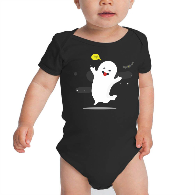 Funny Ghost Baby Bodysuit by heroeart | Artistshot