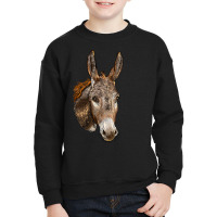 Andalusian Donkey Face Youth Sweatshirt | Artistshot