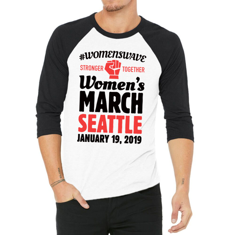 Women's March 2019 Seattle 3/4 Sleeve Shirt | Artistshot