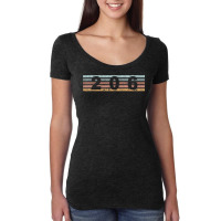 206 Area Code Retro Washington Seattle T Shirt Women's Triblend Scoop T-shirt | Artistshot