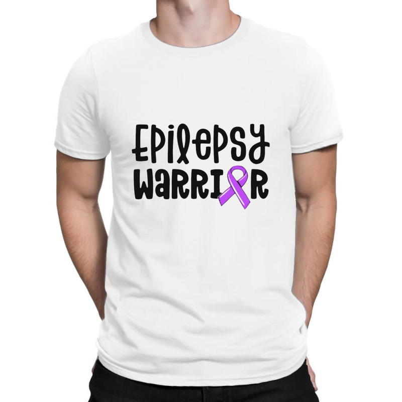 Epilepsy Warrior Shirt Kids Purple Ribbon Awareness Women T-shirt | Artistshot