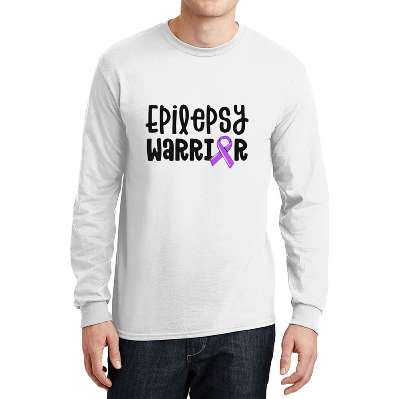 Epilepsy Warrior Shirt Kids Purple Ribbon Awareness Women Long Sleeve Shirts | Artistshot