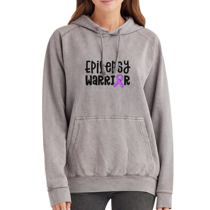 Epilepsy Warrior Shirt Kids Purple Ribbon Awareness Women Vintage Hoodie | Artistshot