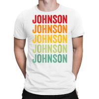 Johnson County, Indiana, Rainbow Text Design T Shirt T-shirt | Artistshot