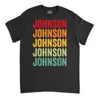 Johnson County, Indiana, Rainbow Text Design T Shirt Classic T-shirt | Artistshot