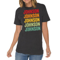 Johnson County, Indiana, Rainbow Text Design T Shirt Vintage T-shirt | Artistshot