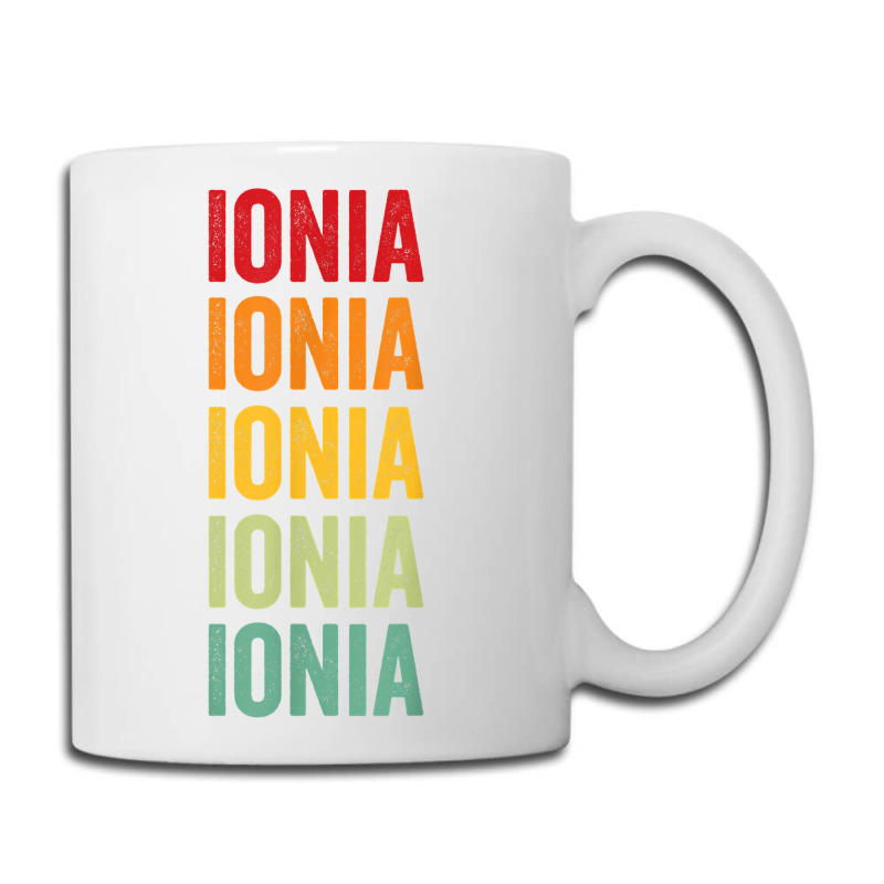 Ionia County, Michigan, Rainbow Text Design T Shirt Coffee Mug | Artistshot