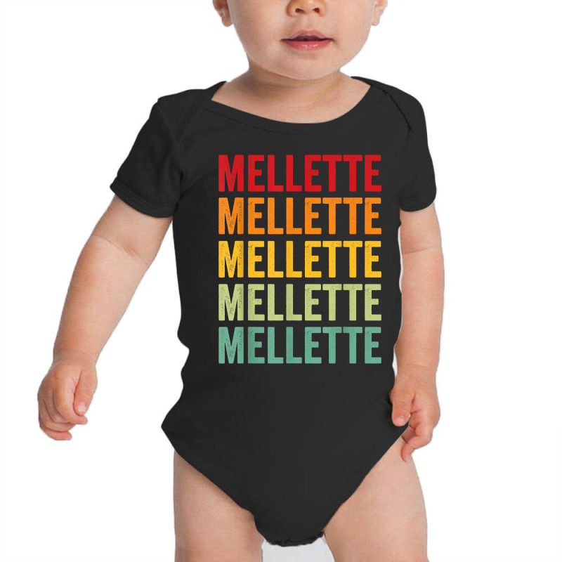 Mellette County, South Dakota, Rainbow Text Design T Shirt Baby Bodysuit by atereldoegevbm | Artistshot