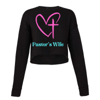 Pastor's Wife Christian Faith Religion Pink And Blue Cute T Shirt Cropped Sweater | Artistshot