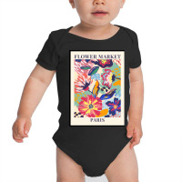 Flower Market Paris Baby Bodysuit | Artistshot