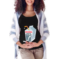 Funny Amputee Prosthetic Milk Cartoon Maternity Scoop Neck T-shirt | Artistshot