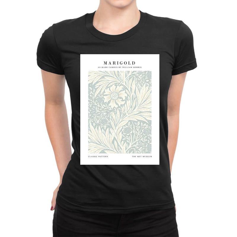 William Morris Marigold Ladies Fitted T-Shirt by Rayna K | Artistshot