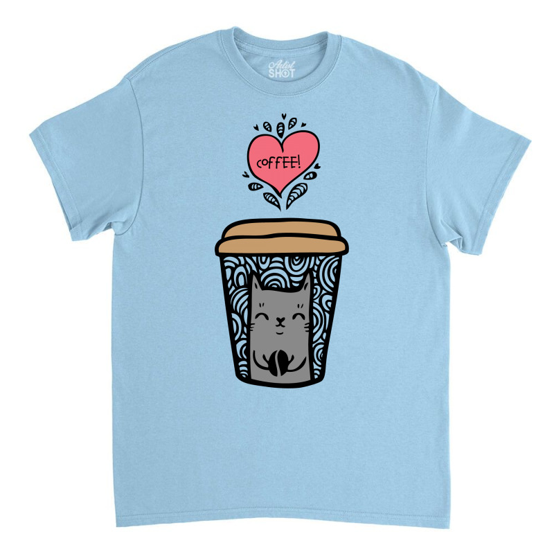 Coffee Cat Classic T-shirt | Artistshot