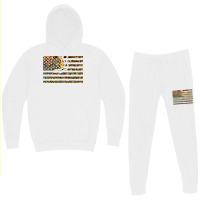 Bees On American Flag  Beekeeping  Honey Comb  Beekeeper T Shirt Hoodie & Jogger Set | Artistshot