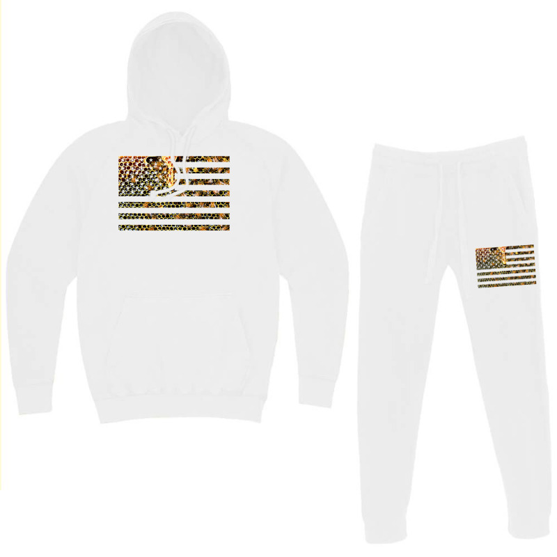 Bees On American Flag  Beekeeping  Honey Comb  Beekeeper T Shirt Hoodie & Jogger set by peersodshamiw8 | Artistshot