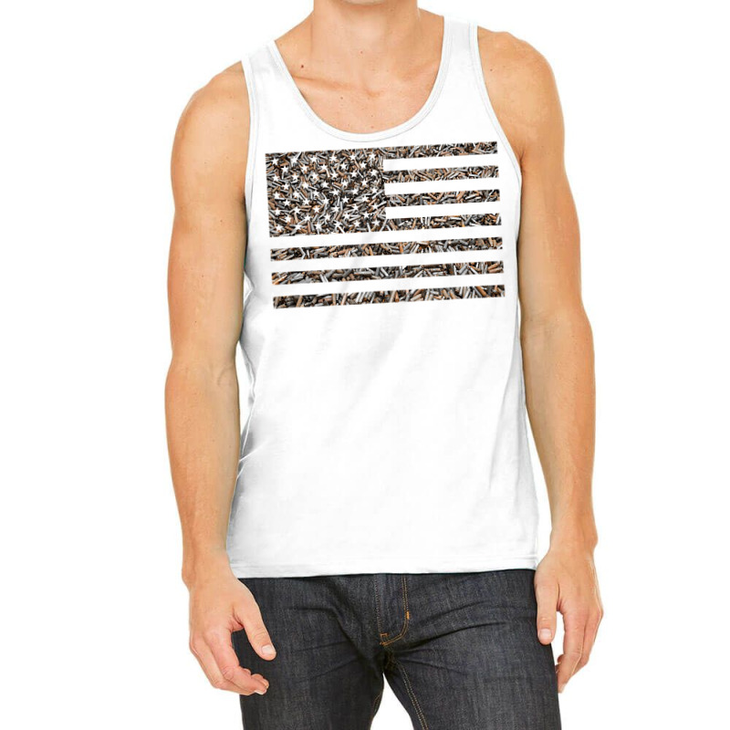 Bullet Casings American Flag  Gun Lover  Shooting Range T Shirt Tank Top | Artistshot