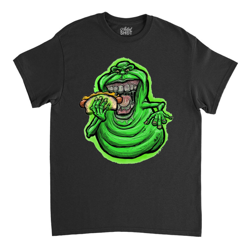 Big The Monster Green Eating Classic T-shirt | Artistshot