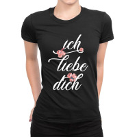 Ich Liebe Dich For Dark Ladies Fitted T-shirt | Artistshot