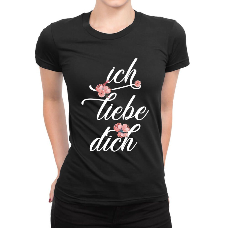 Ich Liebe Dich For Dark Ladies Fitted T-Shirt by autlu2024 | Artistshot