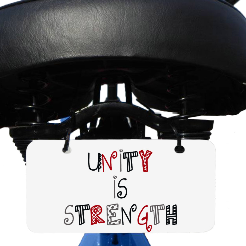 Unity Is Strength Merch Bicycle License Plate | Artistshot