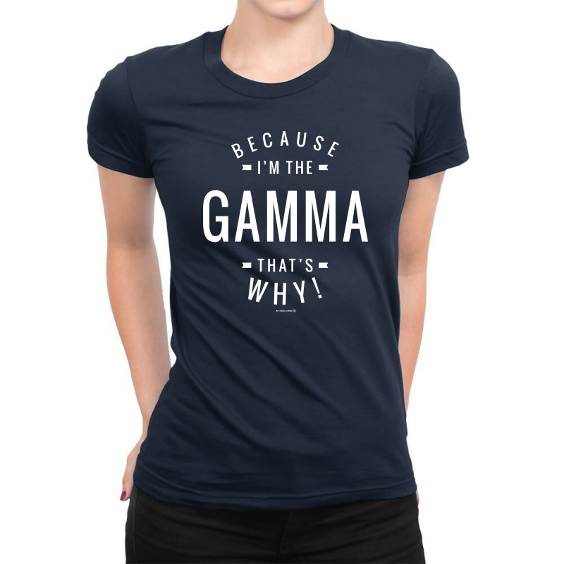 Gamma Ladies Fitted T-Shirt by Chris Ceconello | Artistshot