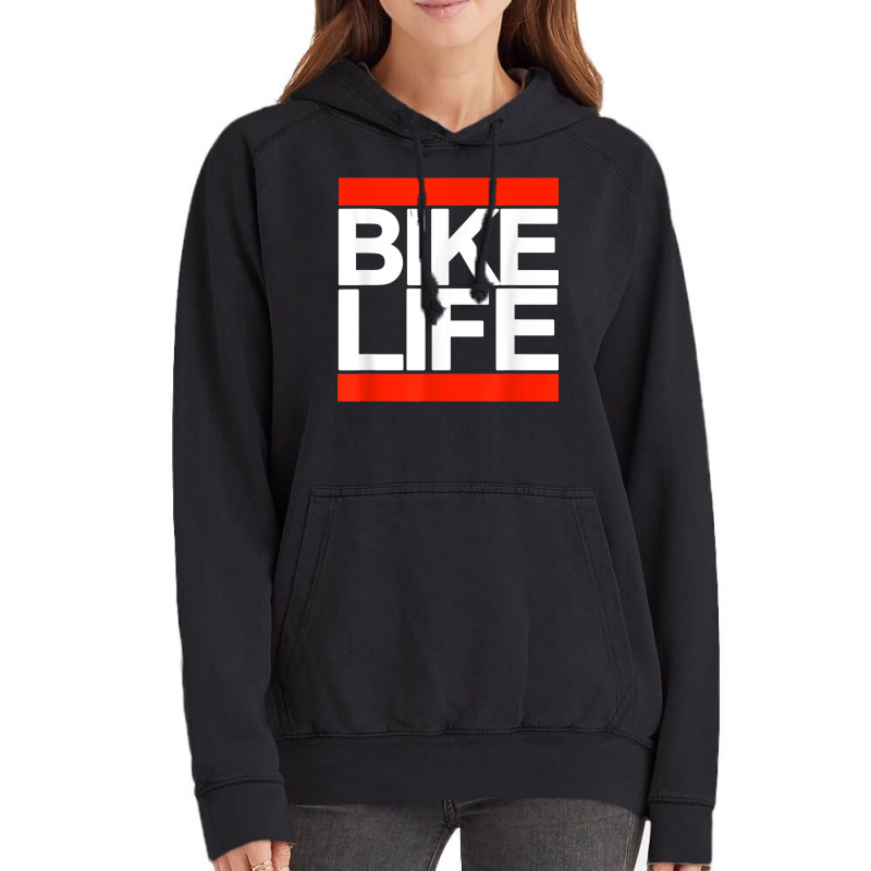 Bike Life Bold Biking T Shirt Vintage Hoodie | Artistshot