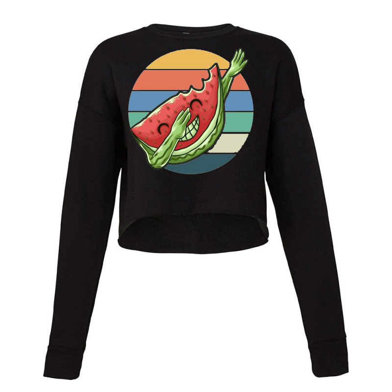 Watermelon Cool Dabbing Cropped Sweater | Artistshot