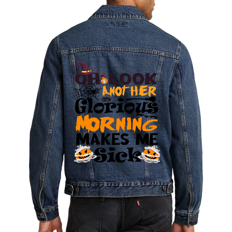 Birthday Burning Skull Funny Gift Men Denim Jacket by ArtistLucian | Artistshot