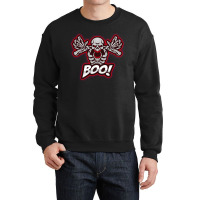 Funny Men Burning Skull Men Women Crewneck Sweatshirt | Artistshot