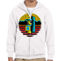 Arcade Game Machine Nostalgia Retro Gamer   80s 90s T Shirt Youth Zipper Hoodie | Artistshot