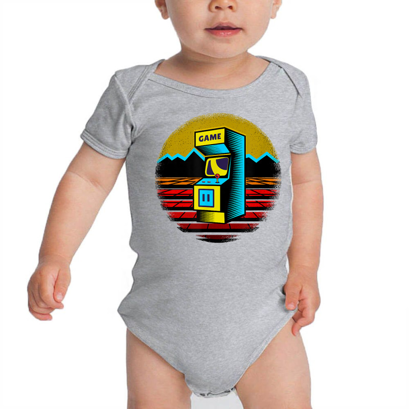 Arcade Game Machine Nostalgia Retro Gamer   80s 90s T Shirt Baby Bodysuit by rostinoko | Artistshot