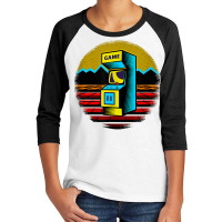 Arcade Game Machine Nostalgia Retro Gamer   80s 90s T Shirt Youth 3/4 Sleeve | Artistshot