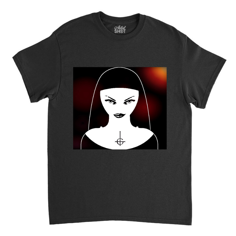 Women Men Burning Skull Call Me Classic T-shirt by ArtistLucian | Artistshot