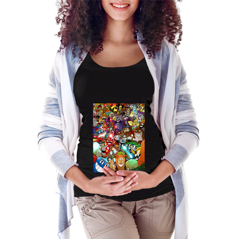 Vintage Photographic  Game Arts Characters.png Maternity Scoop Neck T-shirt by Artist-Cayden | Artistshot