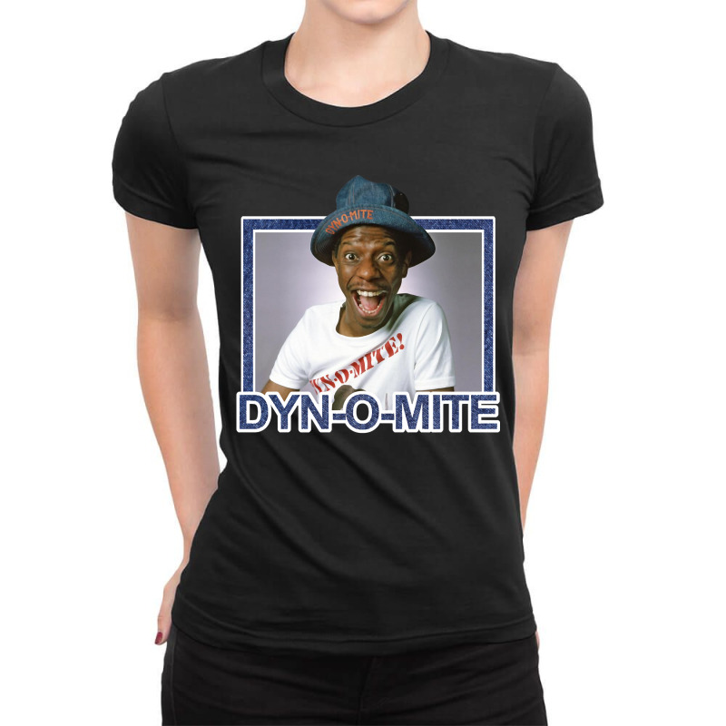 Graphic Music Dynamite Gang Funny Gift Ladies Fitted T-Shirt by ArtistBailey | Artistshot