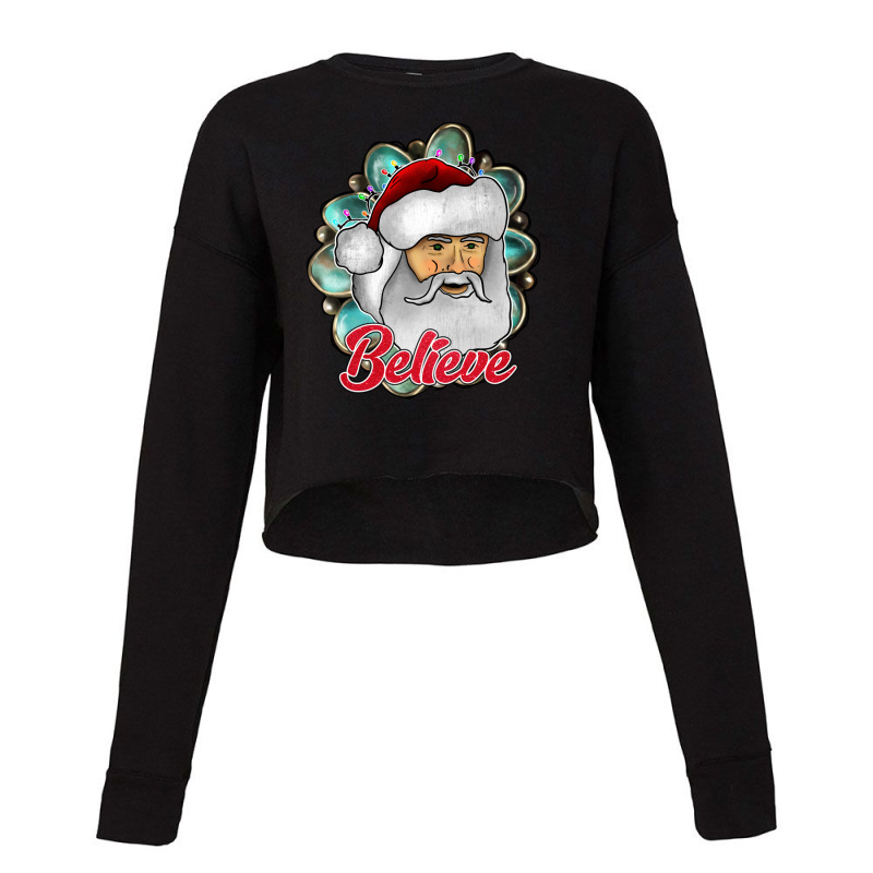 Believe Christmas Cropped Sweater | Artistshot