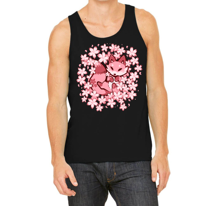 Cherry Blossom Fox Tank Top | Artistshot