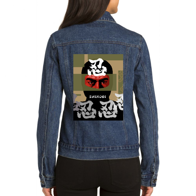 Classic Retro Ninja Classical Music Ladies Denim Jacket by Artist-Kyler | Artistshot