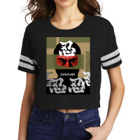 Classic Retro Ninja Classical Music Scorecard Crop Tee | Artistshot