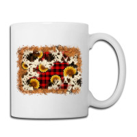 Christmas Cowhide Sunflower Background Coffee Mug | Artistshot