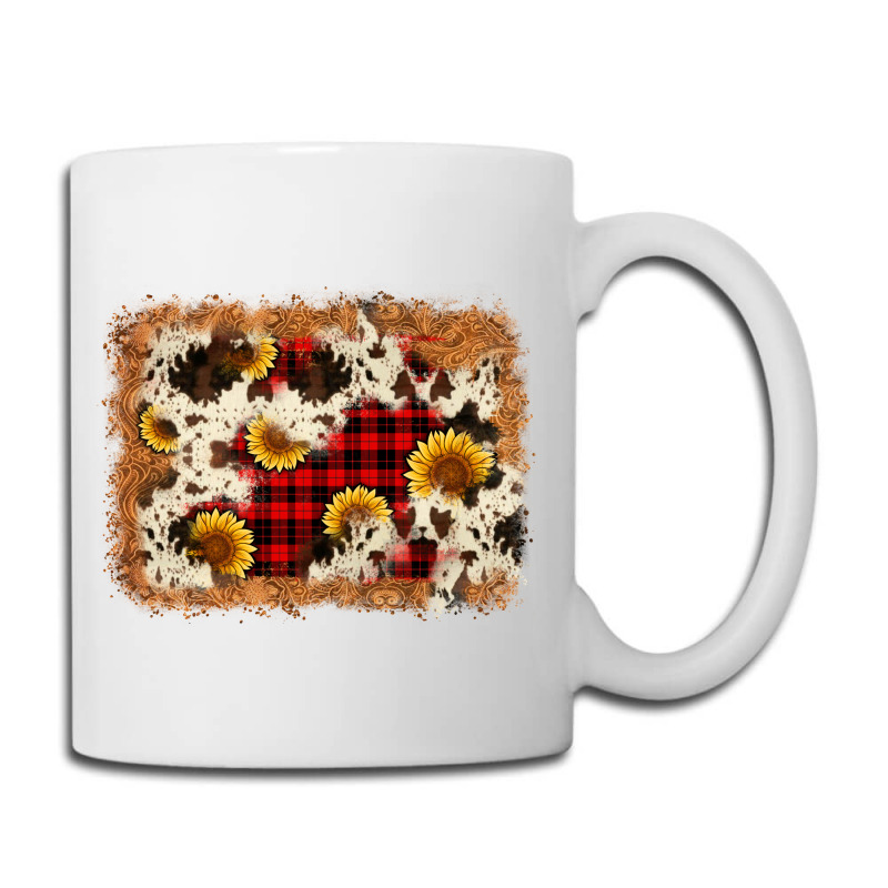 Christmas Cowhide Sunflower Background Coffee Mug | Artistshot