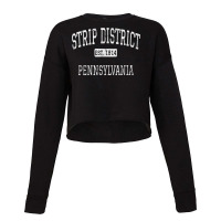 Strip District Pennsylvania Pittsburgh Pa Vintage T Shirt Cropped Sweater | Artistshot