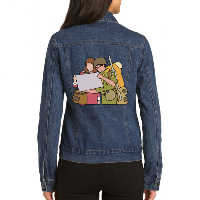 Graphic Vintage  2012 Movie Mask Ladies Denim Jacket by Postifull-Decals | Artistshot