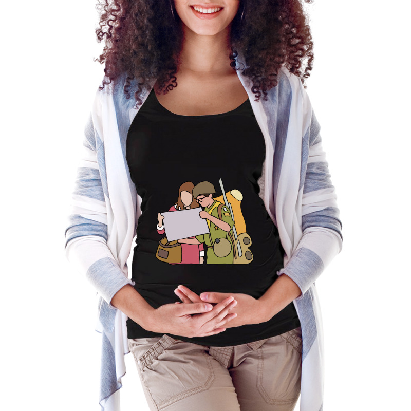 Graphic Vintage  2012 Movie Mask Maternity Scoop Neck T-shirt by Postifull-Decals | Artistshot