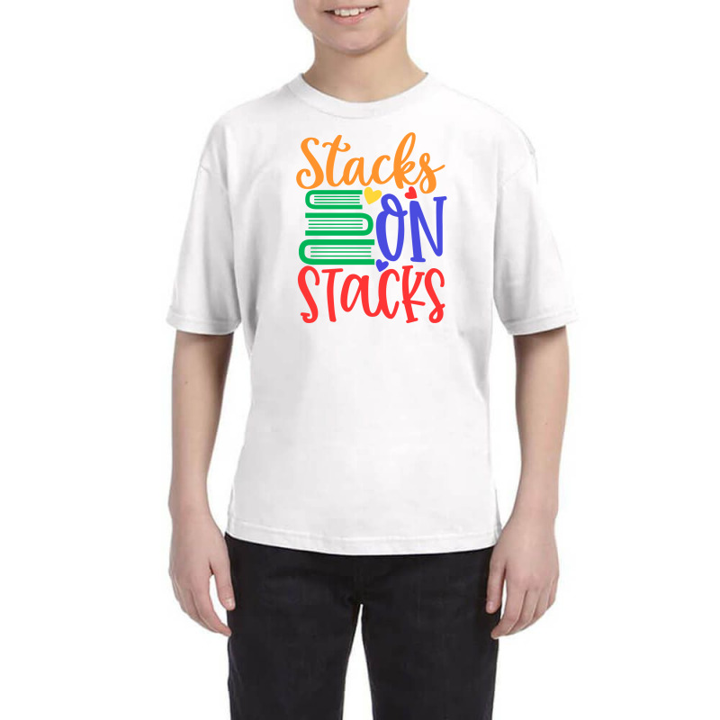 Books Stacks On Stacks Youth Tee by margon | Artistshot