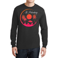 St. Petersburg City Fl Beach Sunset Summer Family Vacation T Shirt Long Sleeve Shirts | Artistshot