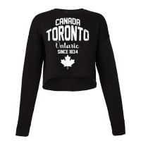 Toronto Ontario 1834 Canada Maple Leaf Canadian T Shirt Cropped Sweater | Artistshot